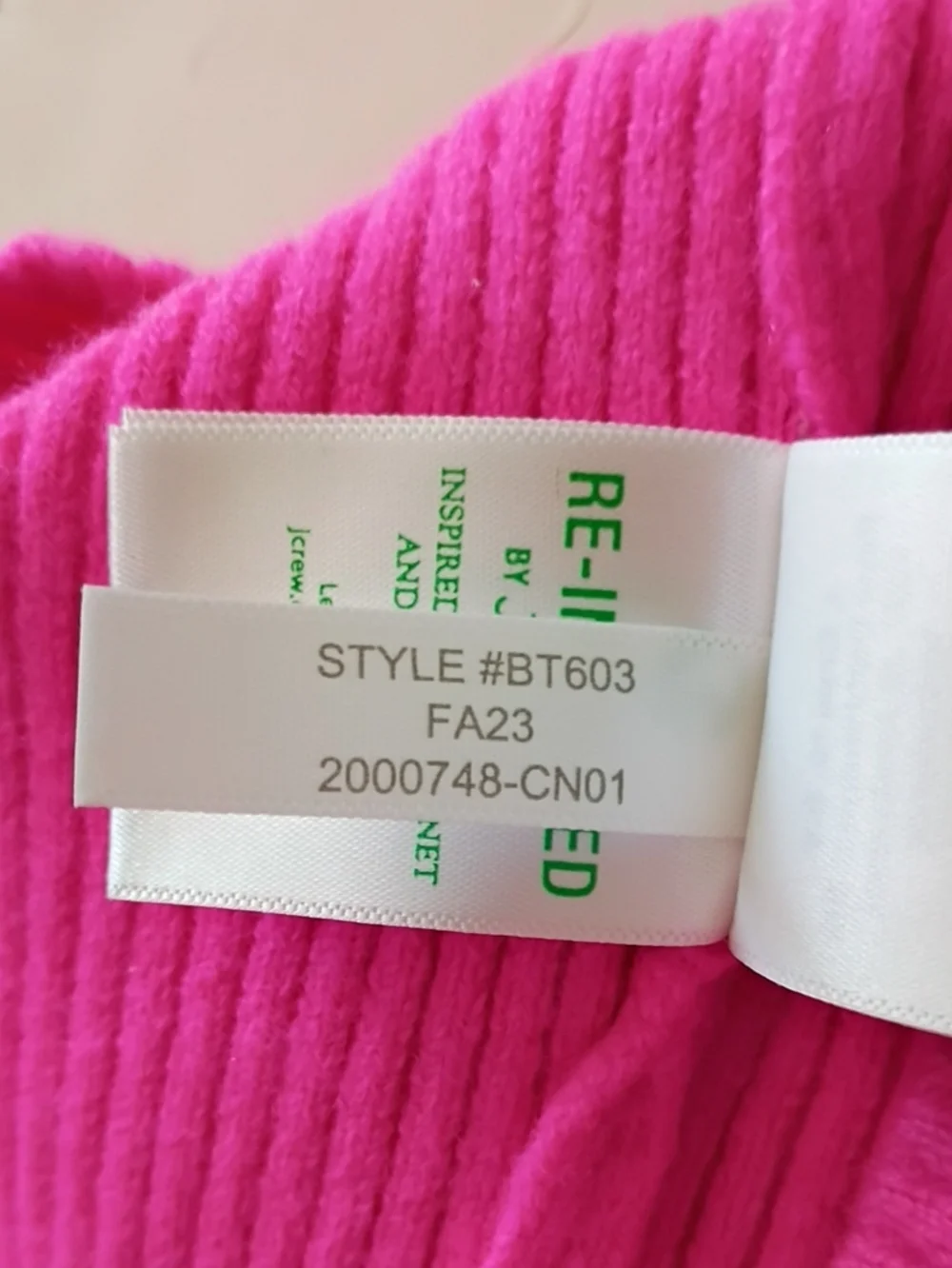 J. Crew Cashmere Rib Knit Cropped Sweater-Tank Top sz S